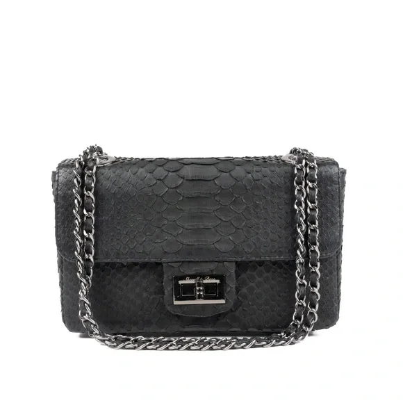 280. NWT WOMENS SHERRILL & BROTHERS MAGGIE GENUINE PYTHON CROSSBODY BAG - Picture 1 of 4